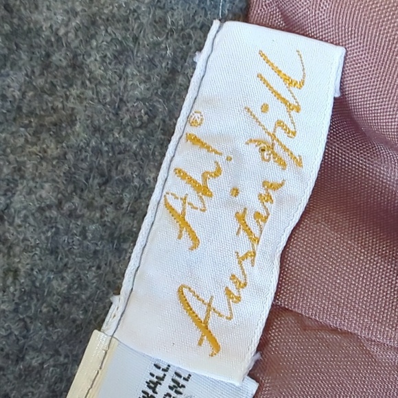 AH! AUSTIN HILL I Vintage Grey Gray Wool Blend A-Line Pencil Midi Skirt, XS - Picture 9 of 14